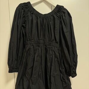 Ulla Johnson Black Cotton Mini Dress